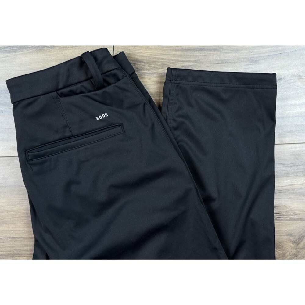 SODO Apparel Mens Performance Pants Black AXIS 360 Comfort Size S x 30